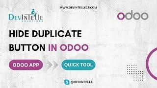 How Hide Duplicate Button in Odoo