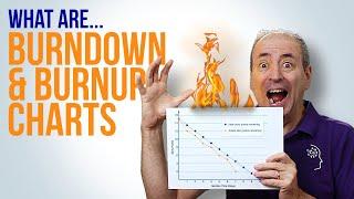 What are a Burndown Chart, a Burnup Chart, and Velocity?