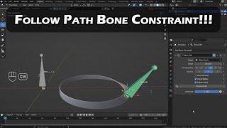 Follow Path Bone Constraint Blender