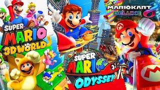 Super Mario 3D World + Super Mario Odyssey + Mario Kart 8 Deluxe - Full Game Walkthrough