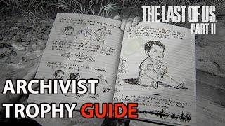 Last Of Us 2 - All Artifacts & Journal Entries Location - Archivist Trophy Guide  100%