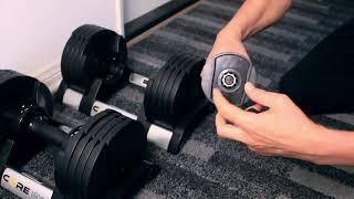 Core Home Fitness Adjustable Dumbbells Setup 2020