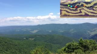 Seneca Rocks and Wills Ridge Anticline 3: Wills Ridge Anticline from Spruce Knob Overlook