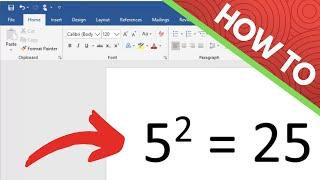 How to Add Exponents in Microsoft Word