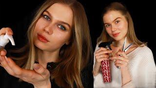 ASMR Haircut And Massage..ft Alisa. RP, Double Personal Attention EN/RU