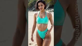 4K AI Model | Stylish High Waisted Bikini Lookbook [P2]  #ailookbook #stablediffusion #aigirl