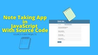 Note Taking App in JavaScript With Source Code   HD 1080p