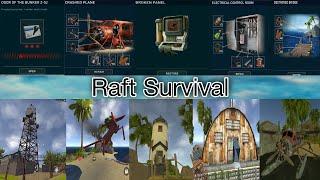 Raft Survival: Complete game from start to End | Raft Ending | The End Game | Full Gameplay mod