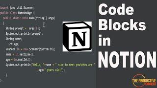 Code Blocks in Notion Guide