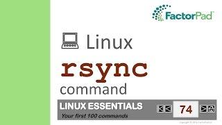 Linux rsync command summary with examples