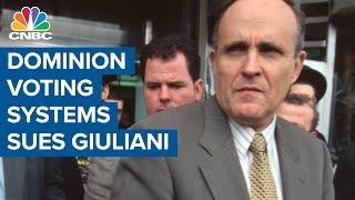 Rudy Giuliani sued $1.3B for false election claims by Dominion Voting Systems