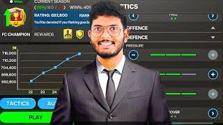 MY FC MOBILE MANAGER MODE TACTICS!