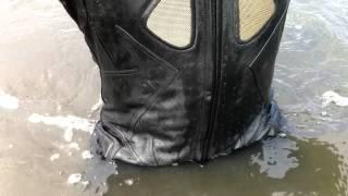 Getting my SYKO leathers properly wet