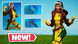 New ROGUE Skin in Fortnite | HOLO X-AXE Pickaxe | THE BLACKBIRD Glider | Gameplay & Review