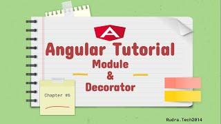 Chapter  6 | NgModule | Angular Tutorial