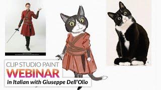 Webinar  – Creazione del design del personaggio in Clip Studio Paint con Giuseppe Dell’Olio
