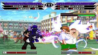 KOF MUGEN Tag Team Zander Cooper V2 (12p) & Burning Red Vs Ayu Tsukimiya & Peter Griffin