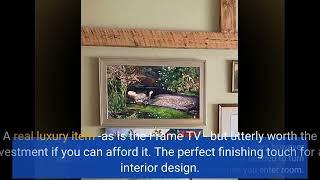 Video Review Deco TV Frames - Warm Silver Smart Frame Compatible ONLY with Samsung The Frame TV...