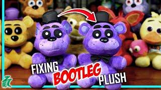 I Fixed FNaF Sanshee Bootleg Plushies | Five Nights at Freddy's Unbox Review Knockoff Fake Plush Toy