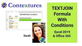 Use Excel TEXTJOIN Function to Combine Text With Conditions