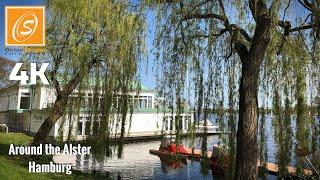 Around the Alster, Hamburg, Germany 4K 60fps