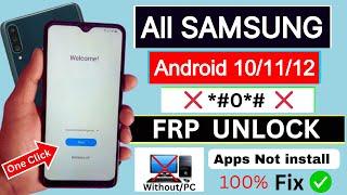 Frp Bypass | All Samsung Android 10/11/12 | Google Account Bypass | Without Pc | Samsung Frp Unlock