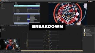 Breakdown: Pub o'clock | PC time based clock in Notch with triggerable hourly animations