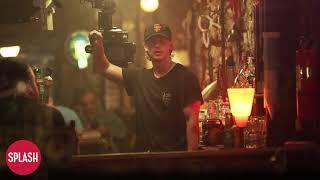 Austin Butler Filming A Bar Scene At The "Caught Stealing" Set In New York City