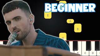 Arcade - Duncan Laurence | Beginner Piano Tutorial | Easy Piano