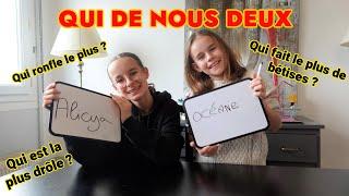 QUI DE NOUS DEUX ---ENTRE SOEURS ----