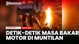 Bentrok Massa Simpatisan Pecah di Muntilan Magelang, Sepeda Motor Dibakar Jalanan Macet Total