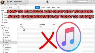 Fix drag an drop not working while sending music to your iPhone with computer