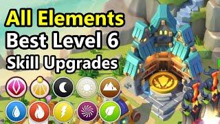 The Best LEVEL 6 Skill Upgrades for ALL Elements in DML! (Academy Upgrades Guide)