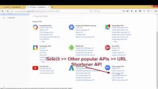 Easy way to Create Google URL Shortener API | Google URL Shortener API
