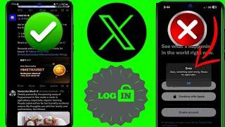 How to Fix X (Twitter) Login Error Oops" Something Went Wrong" Problem | X login error
