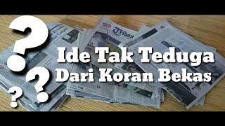 Keren!!! 7 Ide Tak Terduga Dari Koran Bekas | Kerajinan Dari Koran