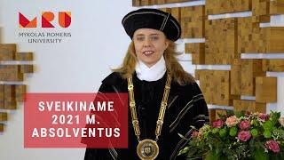 Rektorė sveikina 2021 m. absolventus