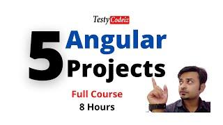 Build Top 5 Angular Project, Angular Project Practice in one video,Angular project with testycodeiz