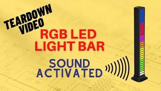 RGB Sound Reactive LED Light Bar - Sound Controlled Music Levels Light | PallavAggarwal.in