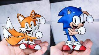 [FNF] Making Classic Sonic and tails dancing meme Sculptures Timelapse  - Friday Night Funkin' Mod