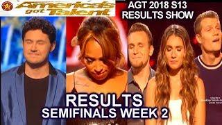 RESULTS Semi-Finals 2 DUNKIN SAVE Glennis Grace Daniel Emmet We Three America's Got Talent 2018 AGT