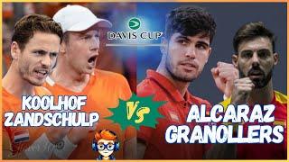 Koolhof / Zandschulp vs Alcaraz / Granollers | Coppa Davis   #Tennis  #live    #daviscup