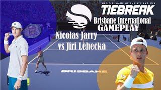 Nicolas Jarry     vs Jiri Lehecka    Brisbane International (01/03/2025)  gameplay Tiebreaker