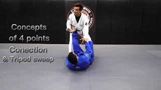 Tripod Sweep Concepts & 4 points of Connection | Cobrinha BJJ