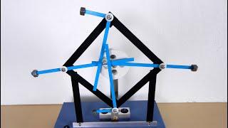 Four bar linkage perpetual mechanism