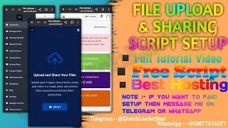 How To Make File Upload & Sharing Website - #Free Script || #sketchleader