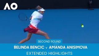 Belinda Bencic v Amanda Anisimova Extended Highlights (2R) | Australian Open 2022