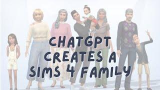 I asked an AI to create a family for The Sims 4 Growing Together.
