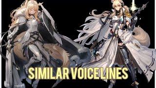 [Arknights] blemishine and nearl(margaret) similar voice lines~