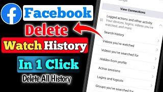 How To Delete Facebook Watched Videos History 2023 || Delete All History On Facebook In 1 Click